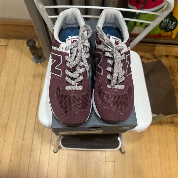 New Balance Shoes - New Balance Red and White Sneakers